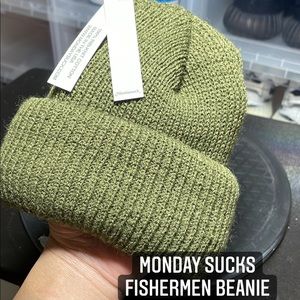 MONDAYSUCKS fisherman beanie